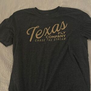 Gray Texas fly tee